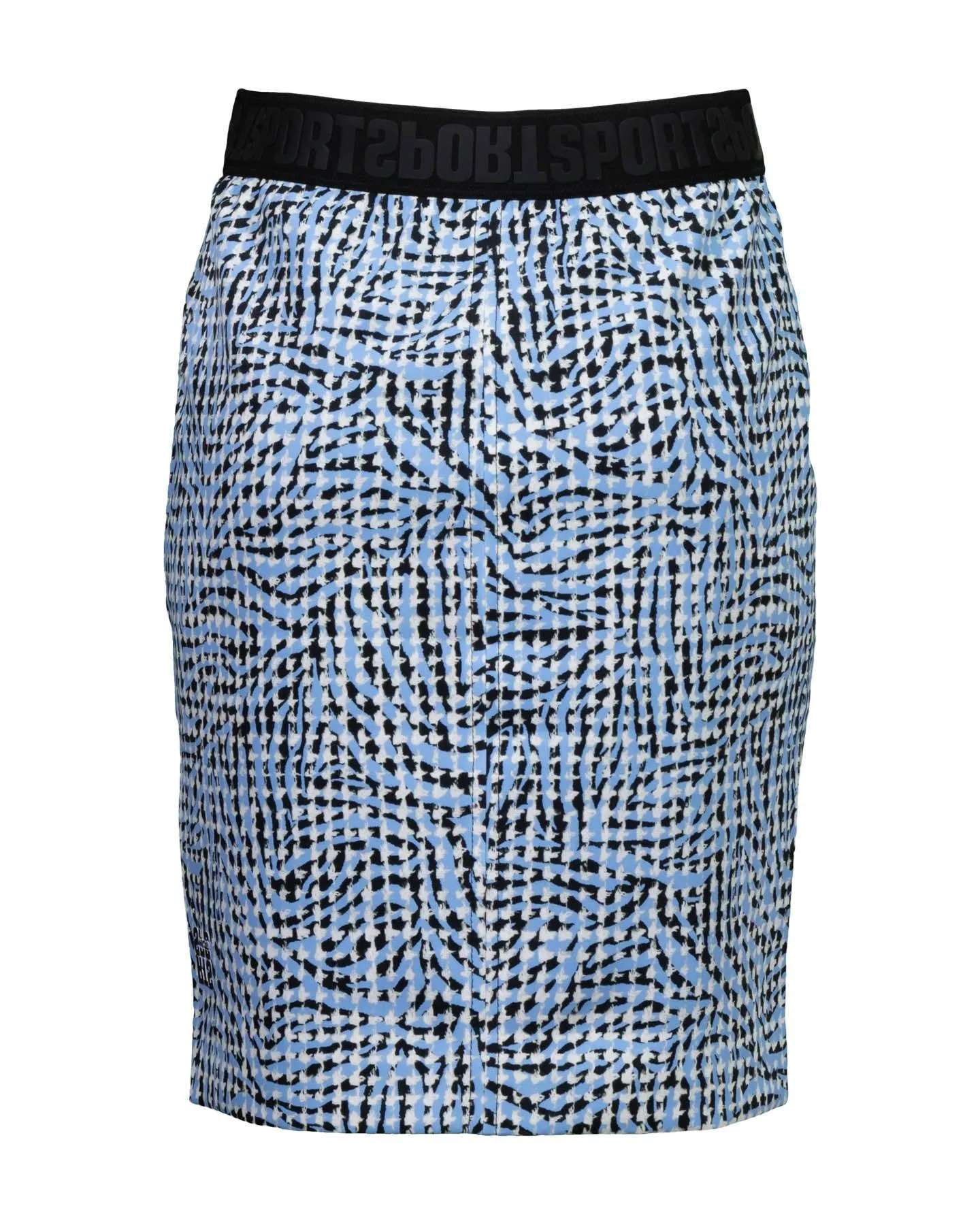 Abstract Houndstooth Pencil Skirt