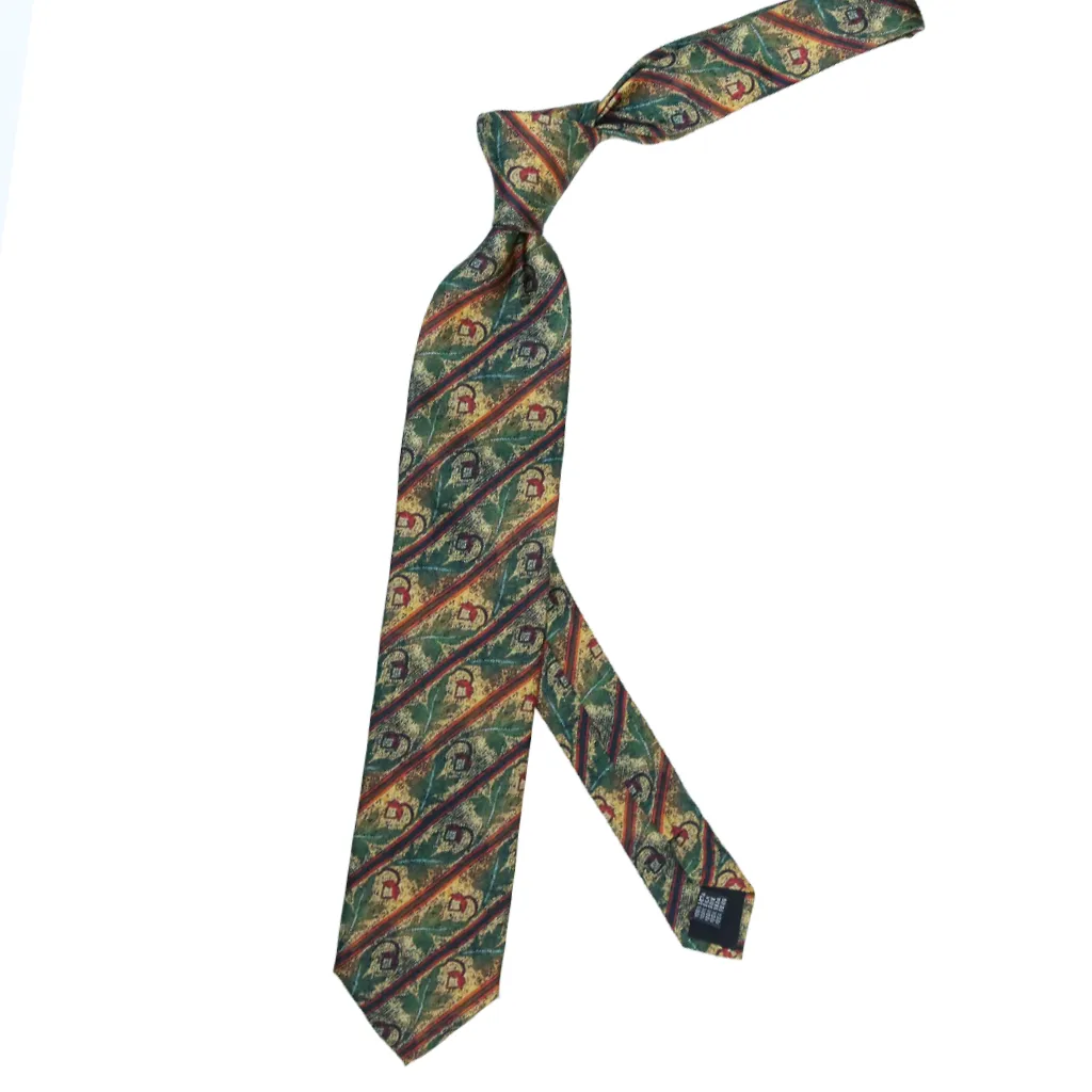 'Acorn Mosaic'  100% Silk MENS tie set