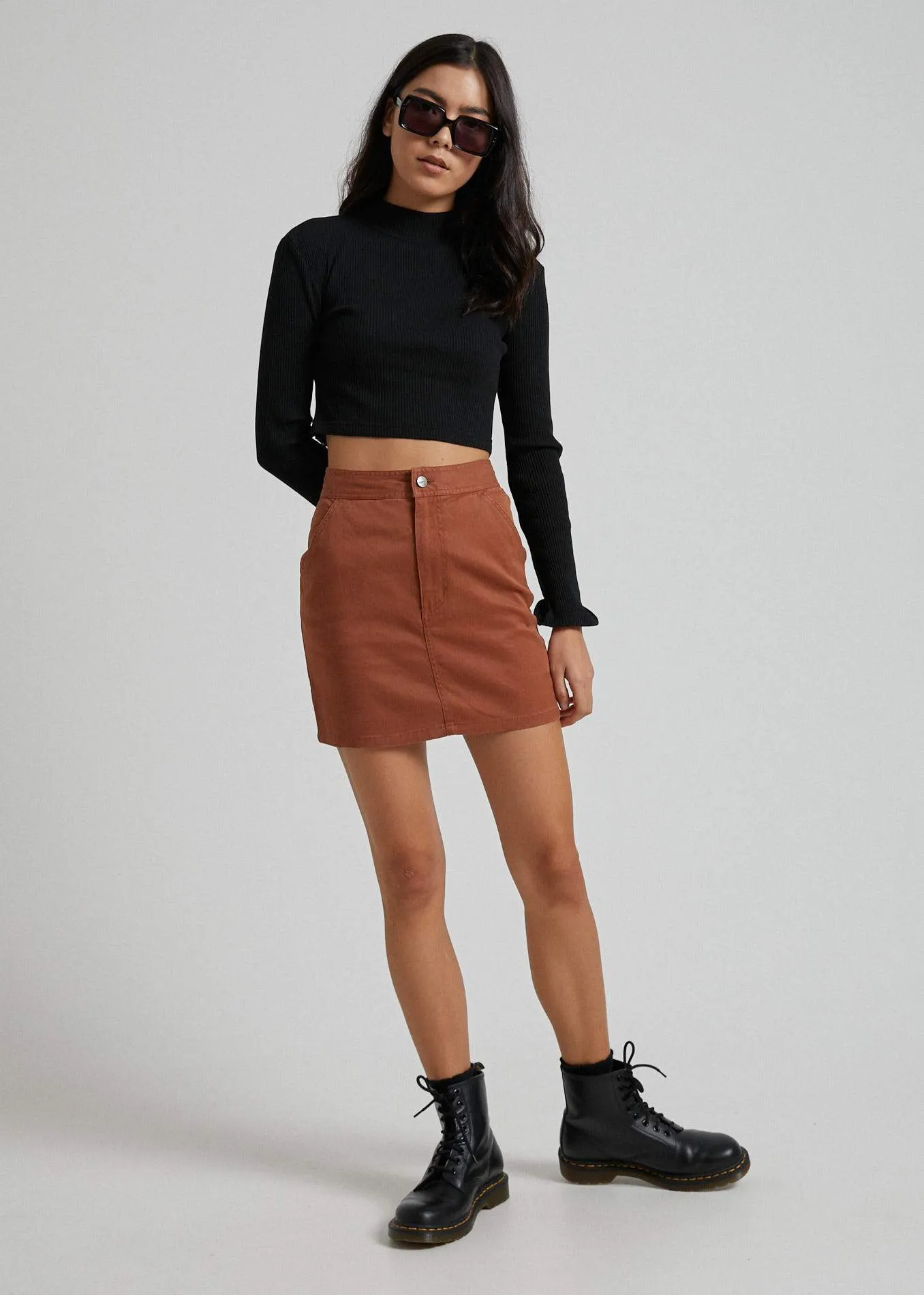 Afends Womens Jane - Hemp Skirt - Ginger