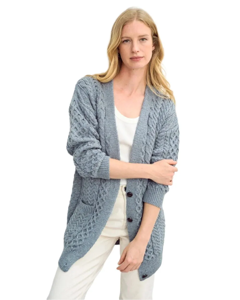 Aran Delphi Boyfriend Cardigan