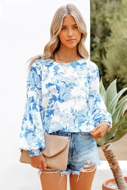 Beauty And A Breeze Print Smocked Top - 2 Colors