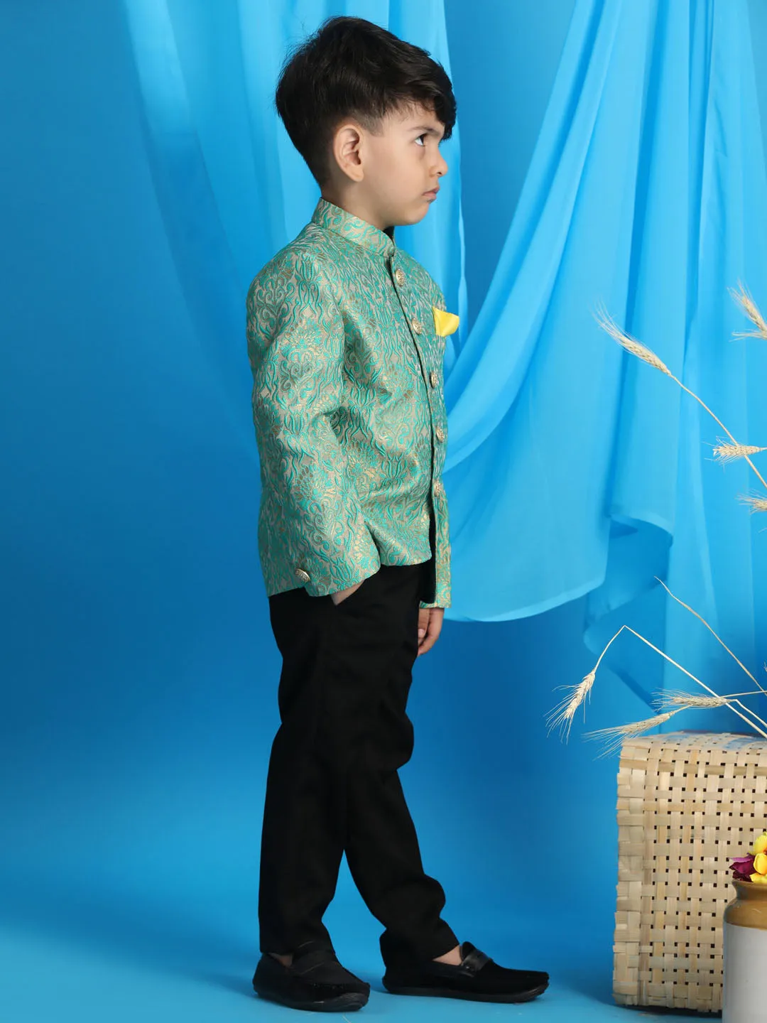 Boy's Green Jodhpuri - Vastramay Boys