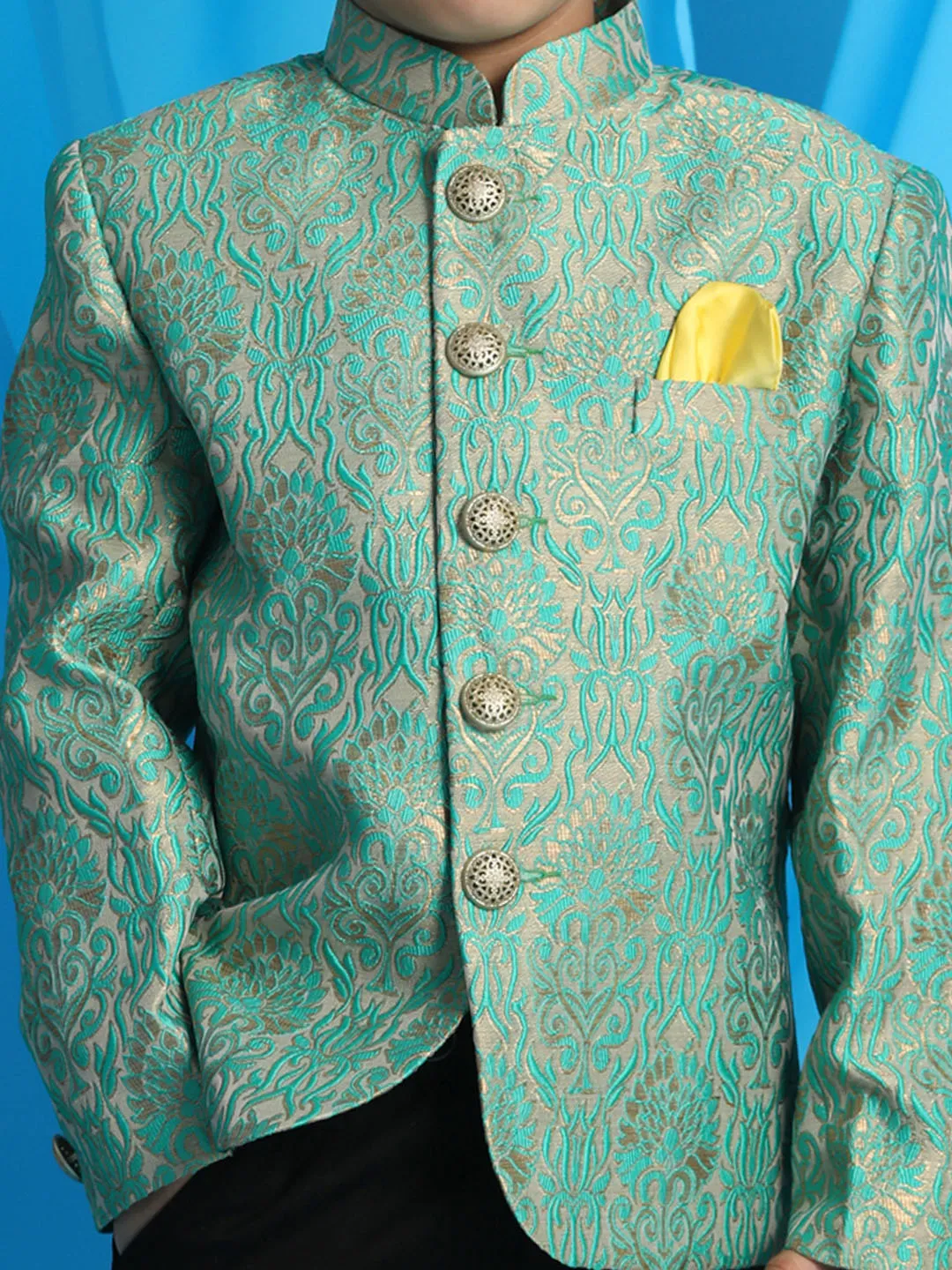 Boy's Green Jodhpuri - Vastramay Boys