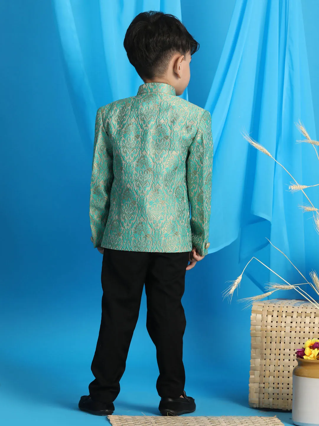 Boy's Green Jodhpuri - Vastramay Boys