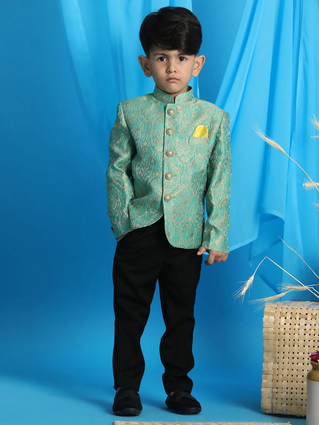 Boy's Green Jodhpuri - Vastramay Boys