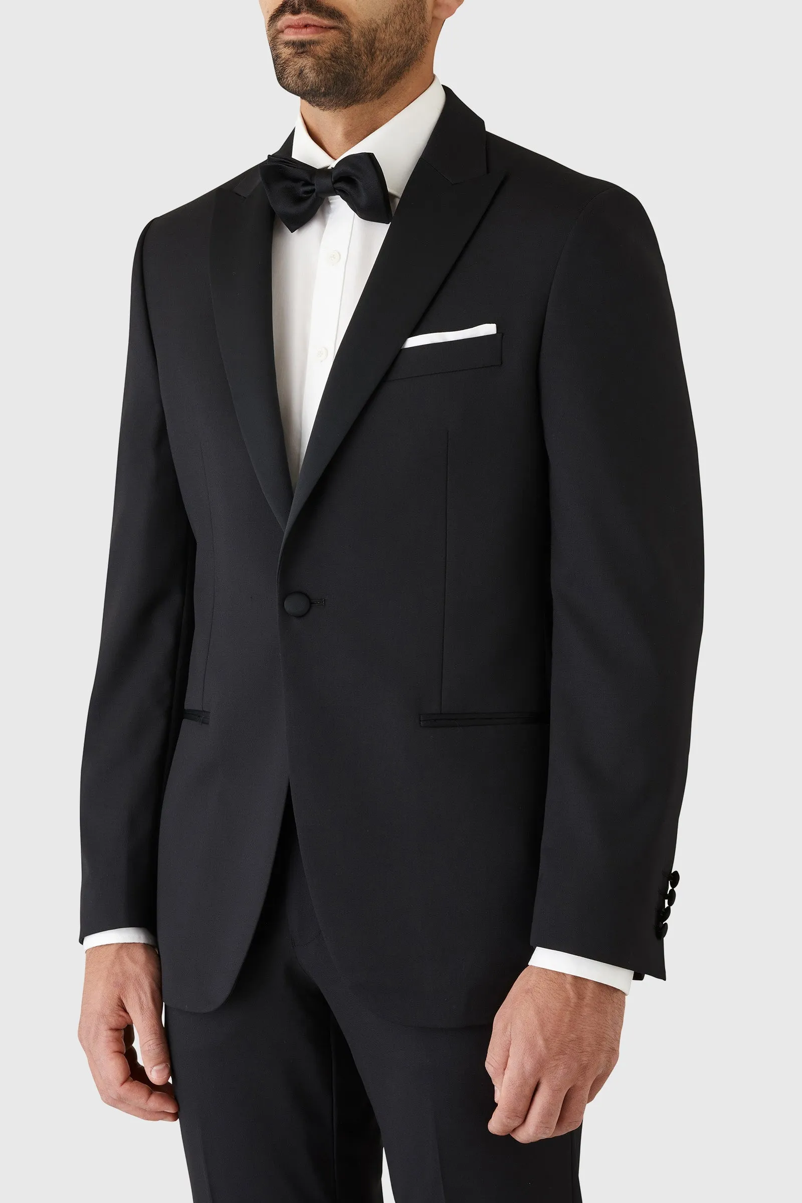 CAMBRIDGE FMG100 BLACK PICKFORD TUXEDO JACKET