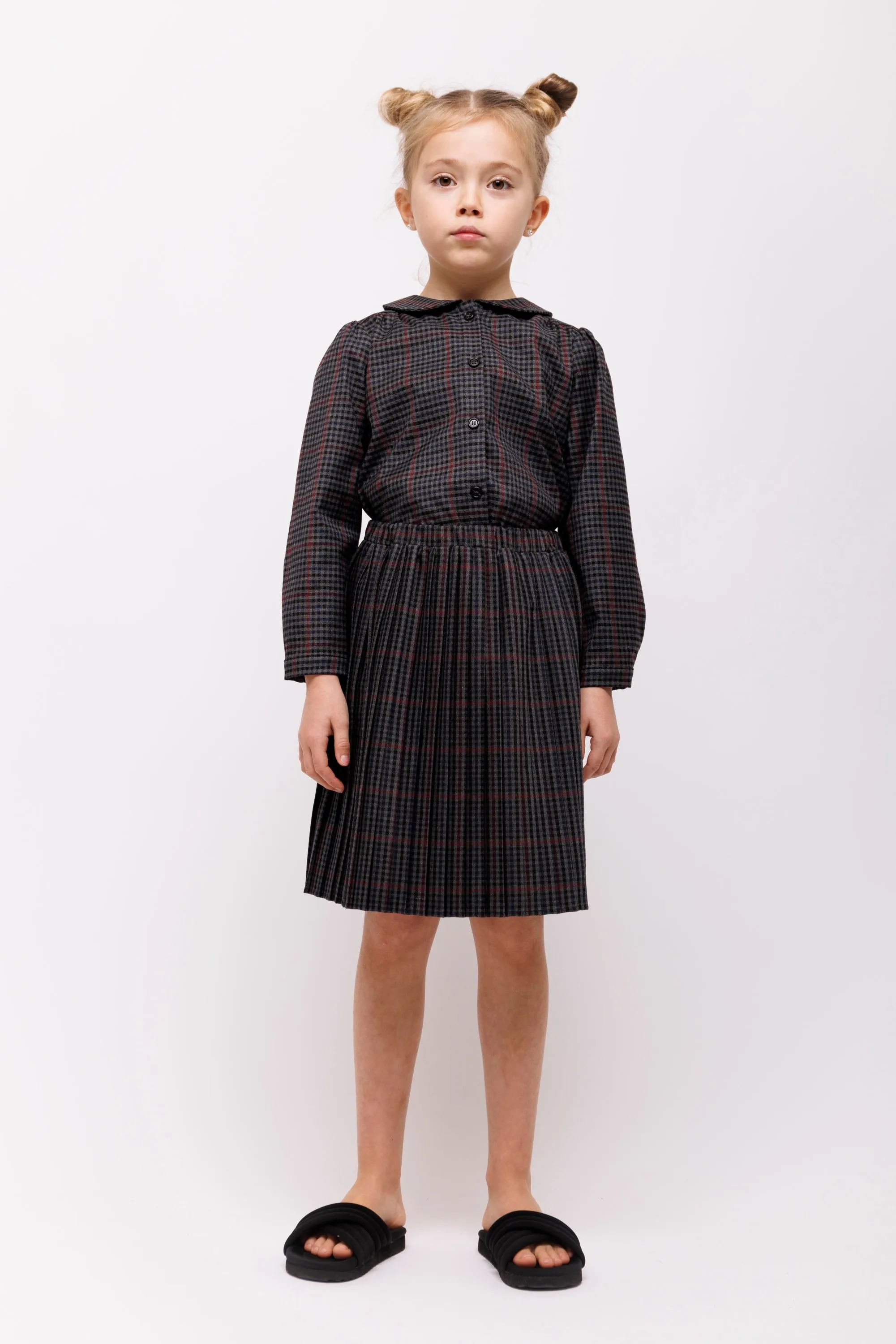 CHRISTINA ROHDE PLAID SKIRT