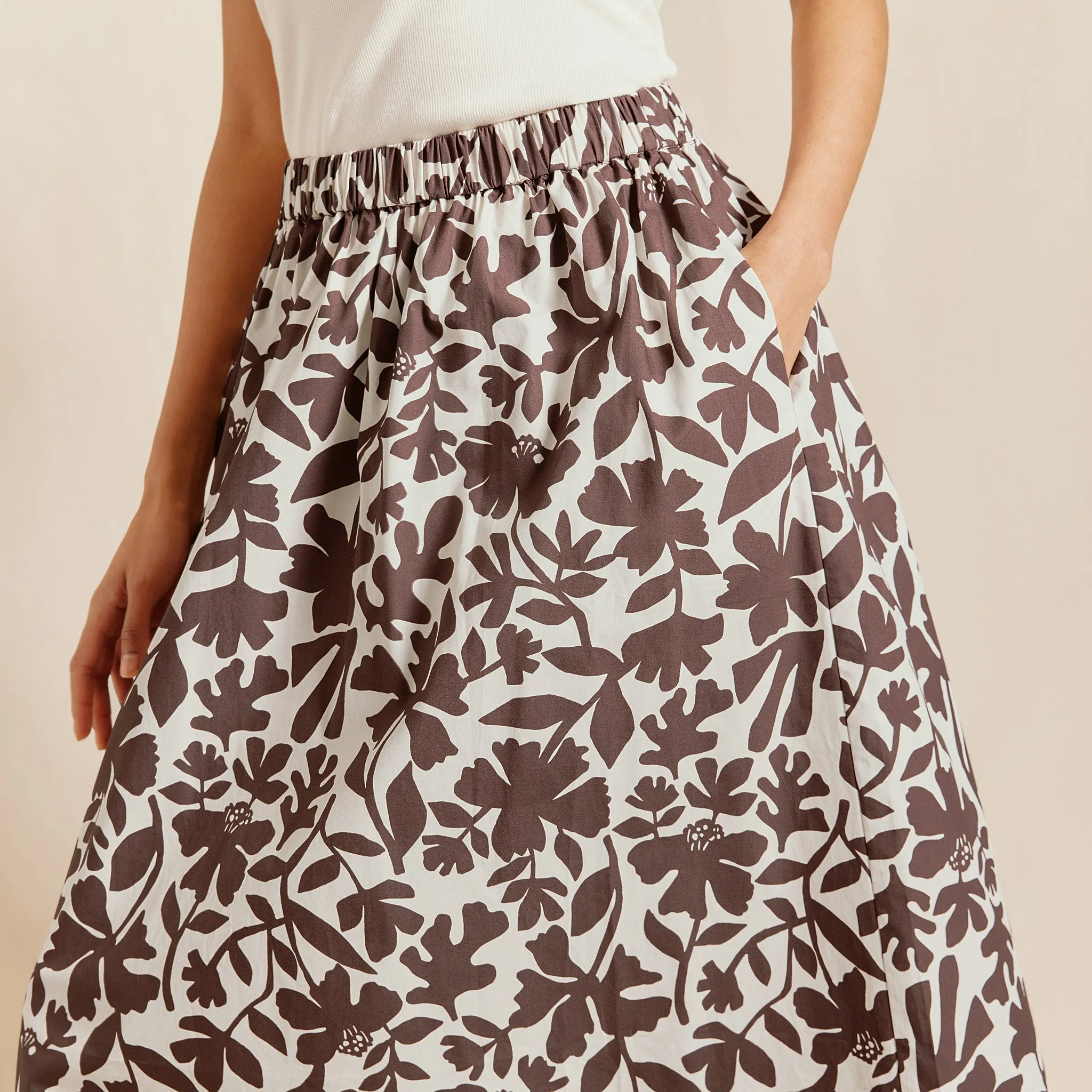 Cut Out Floral Skirt by Albaray