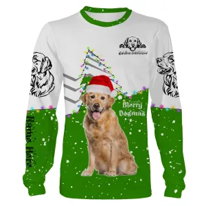 Cute Funny Golden Retriever Christmas 3D All Over Shirt Styles To Choose For Dog Lovers