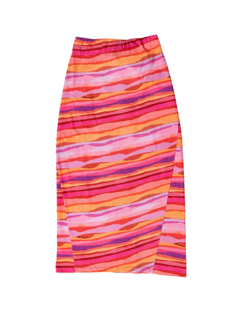 Delphi Skirt Sunset Tide in Organic Cotton