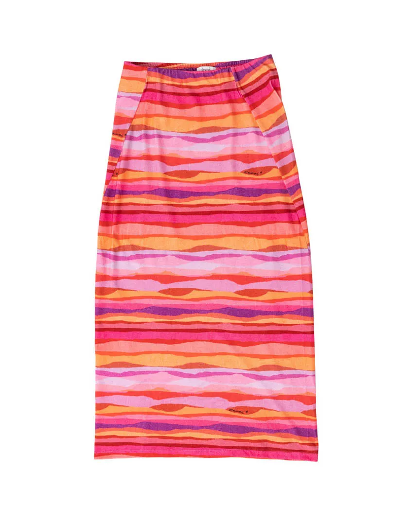 Delphi Skirt Sunset Tide in Organic Cotton