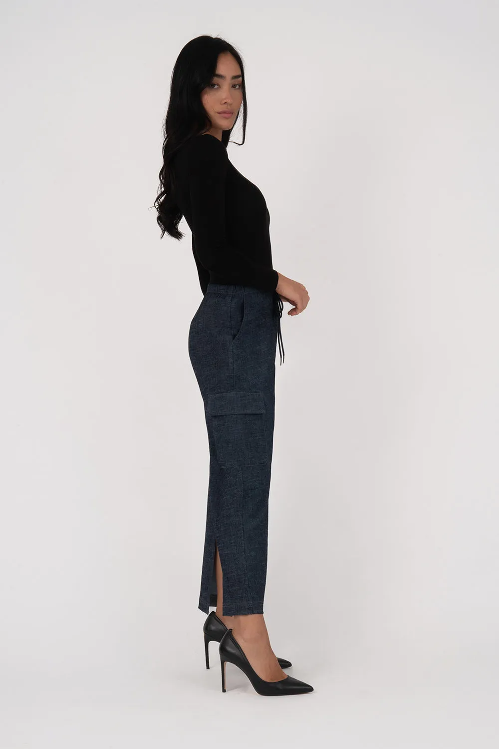 Denim by Nature™ Winnie Maxi Cargo Skirt