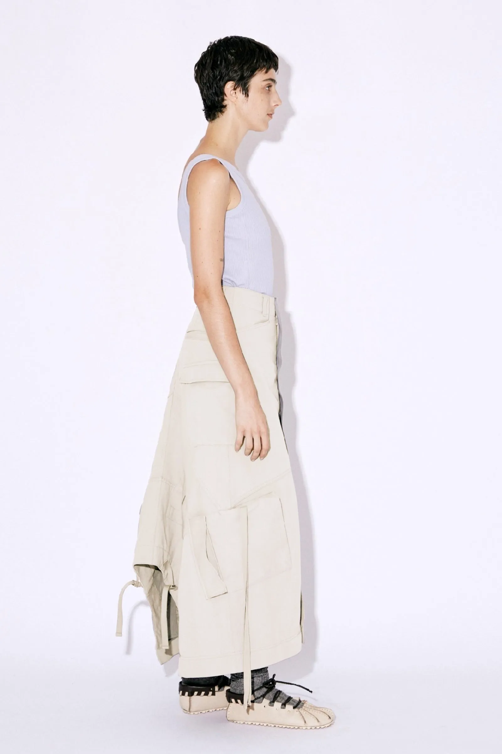 Double-End Cotton Cargo Skirt