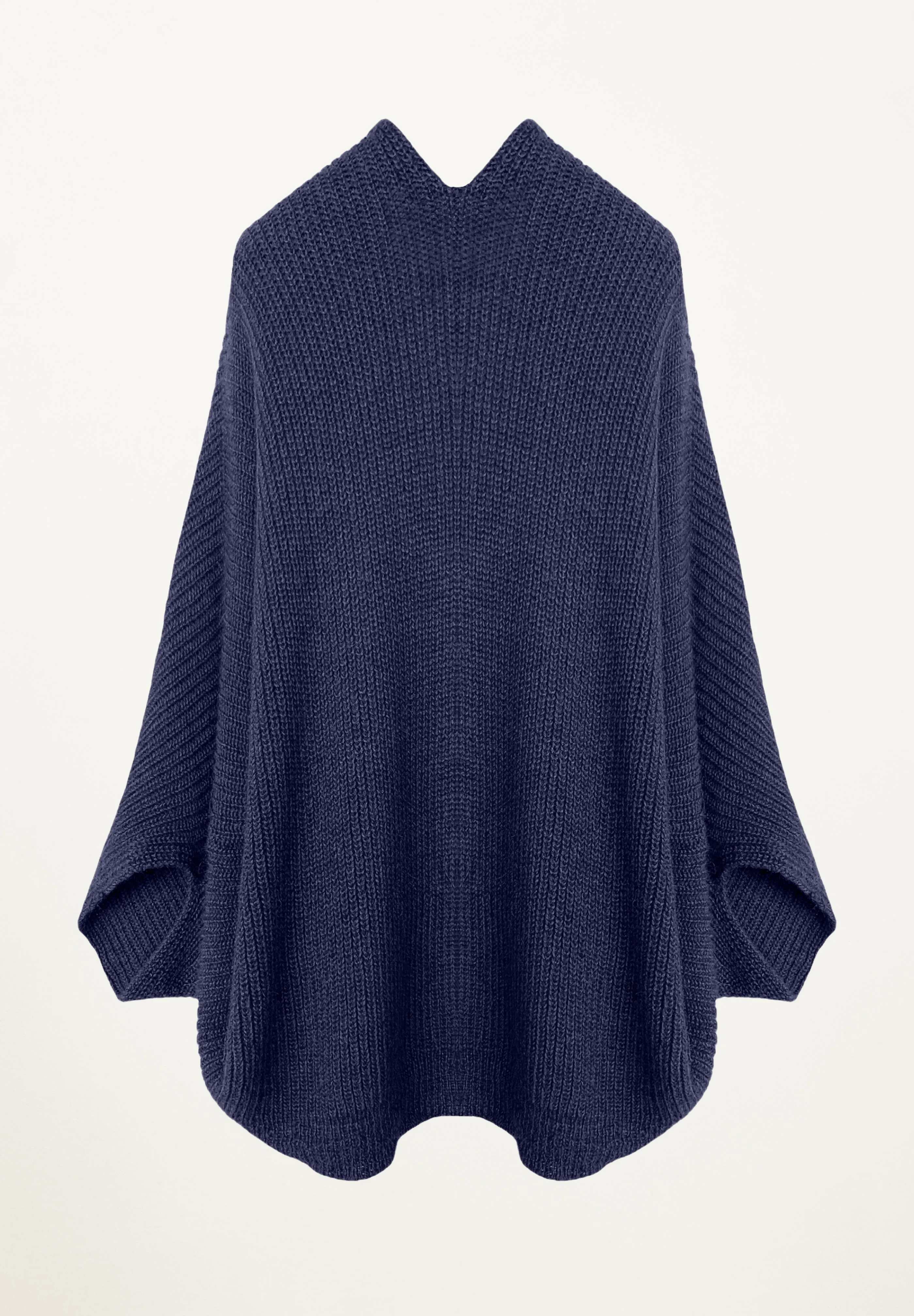 Erte Cape Cardigan in Indigo