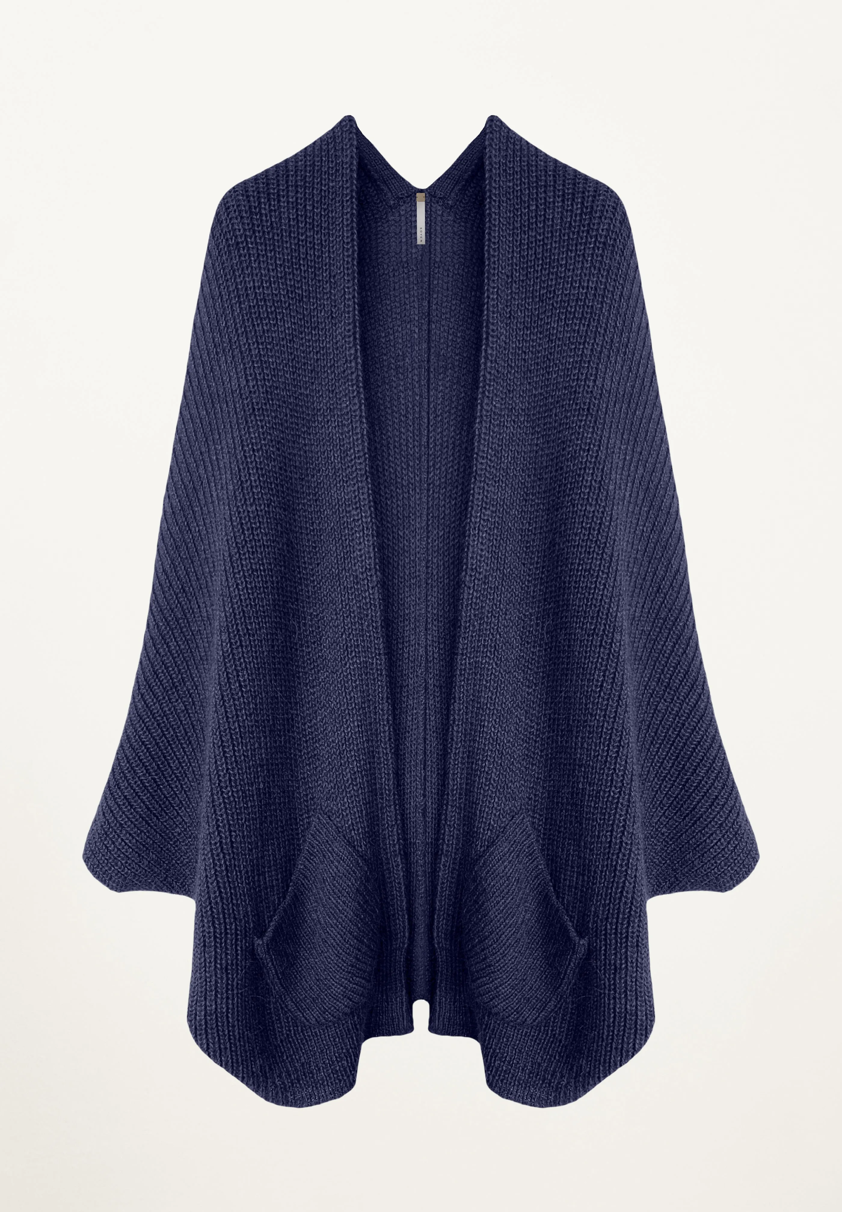 Erte Cape Cardigan in Indigo