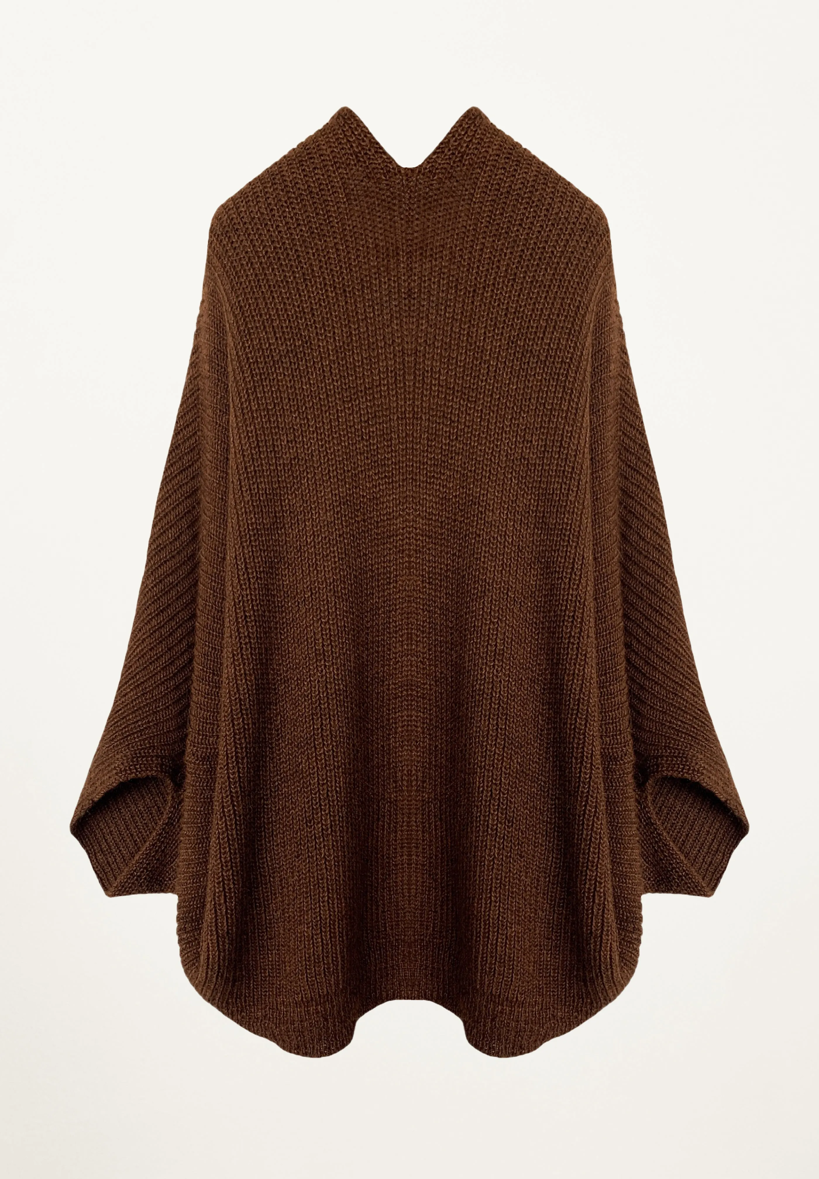 Erte Cape Cardigan in Terracotta