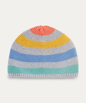 Harlen Knitted Hat - Grey Marl Stripe