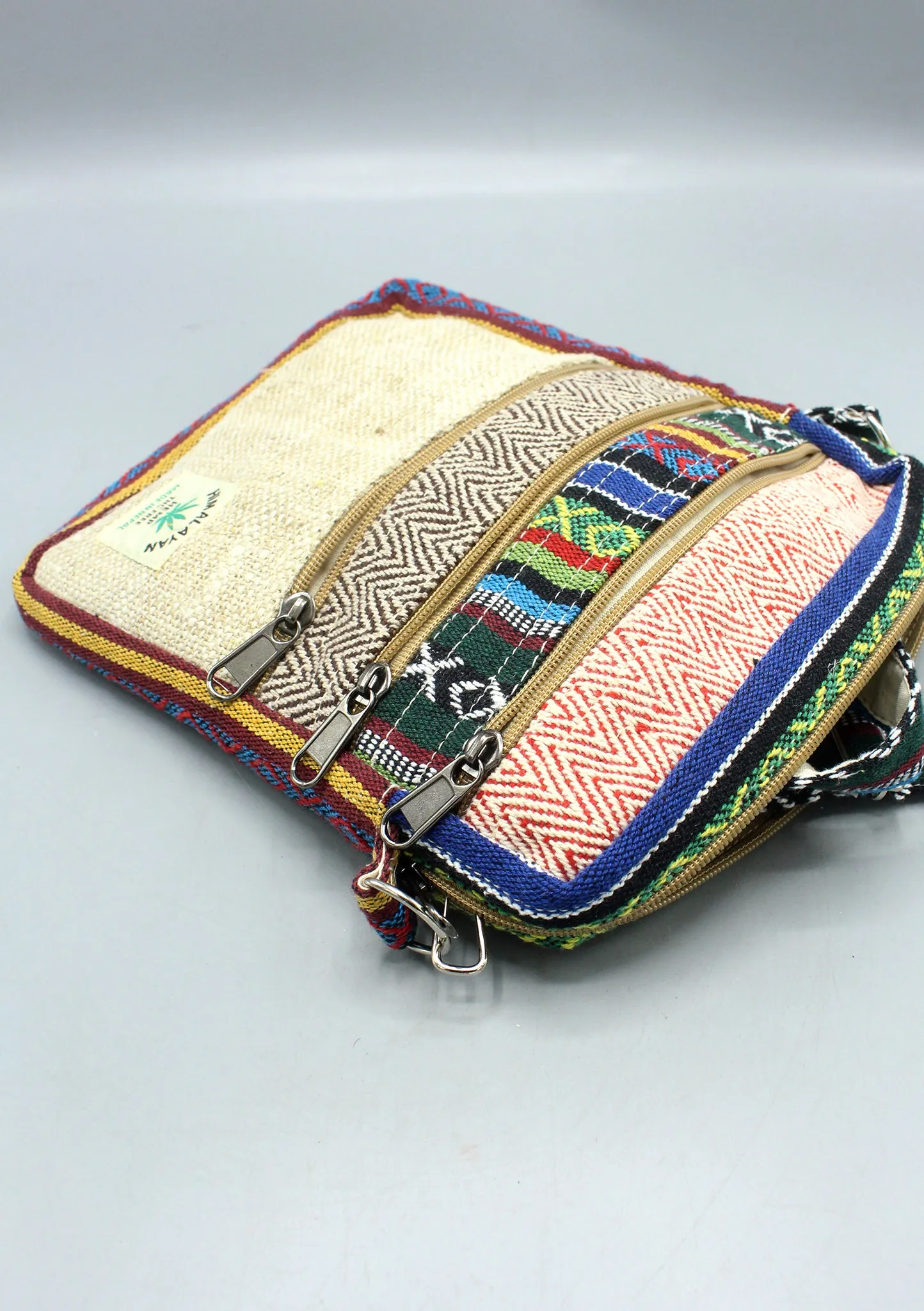 Hemp and Cotton Mix Natural Cross Body Bag