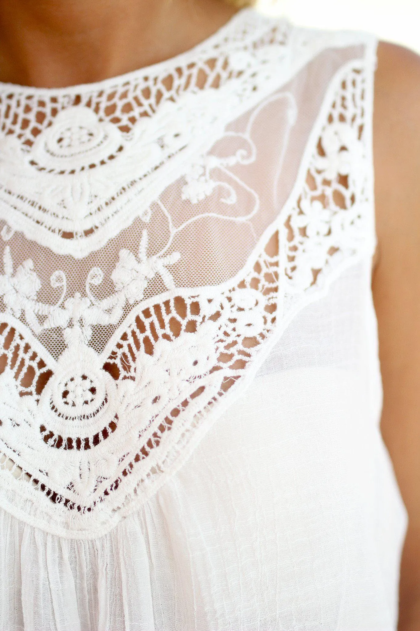 Ivory Lace Top