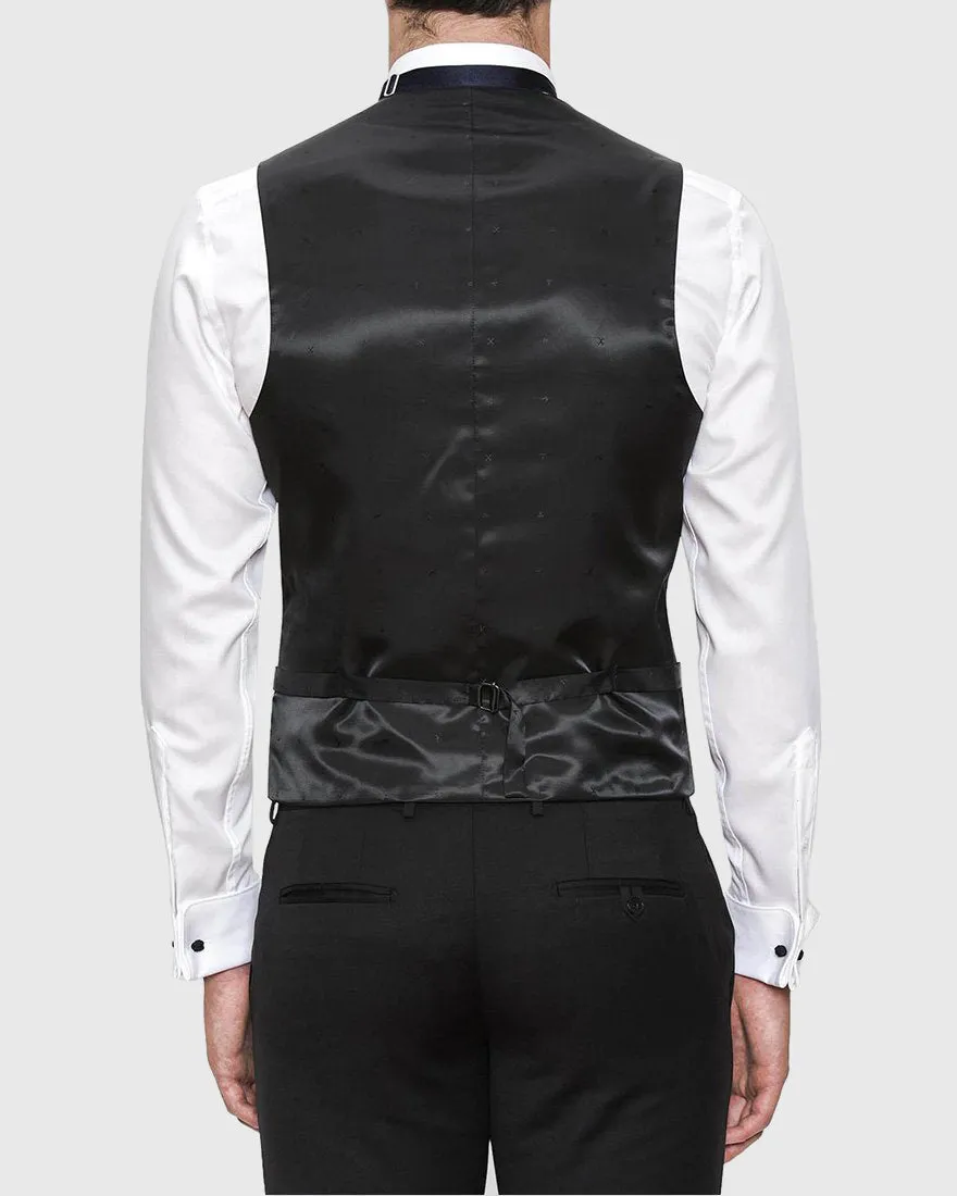 JOE BLACK F6447 BLACK MAIL TUX VEST