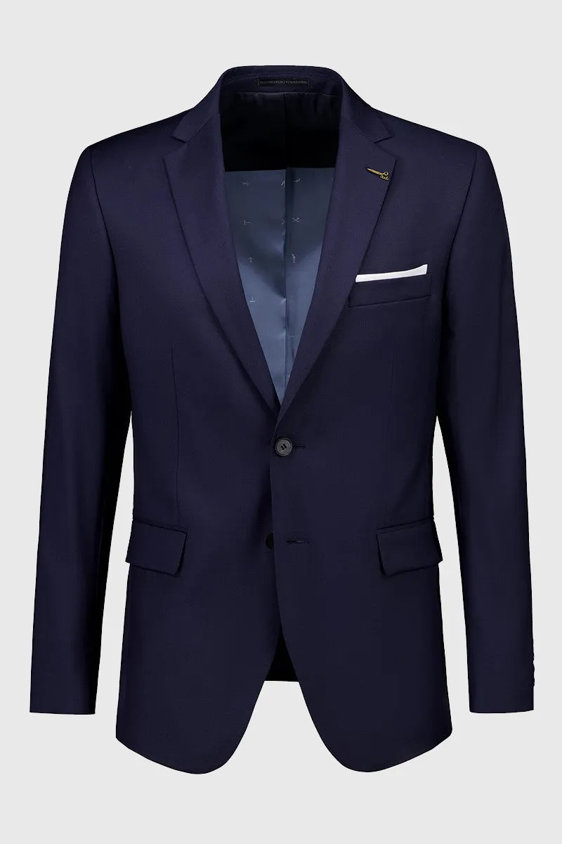 JOE BLACK FJV032 NAVY ANCHOR SUIT JACKET