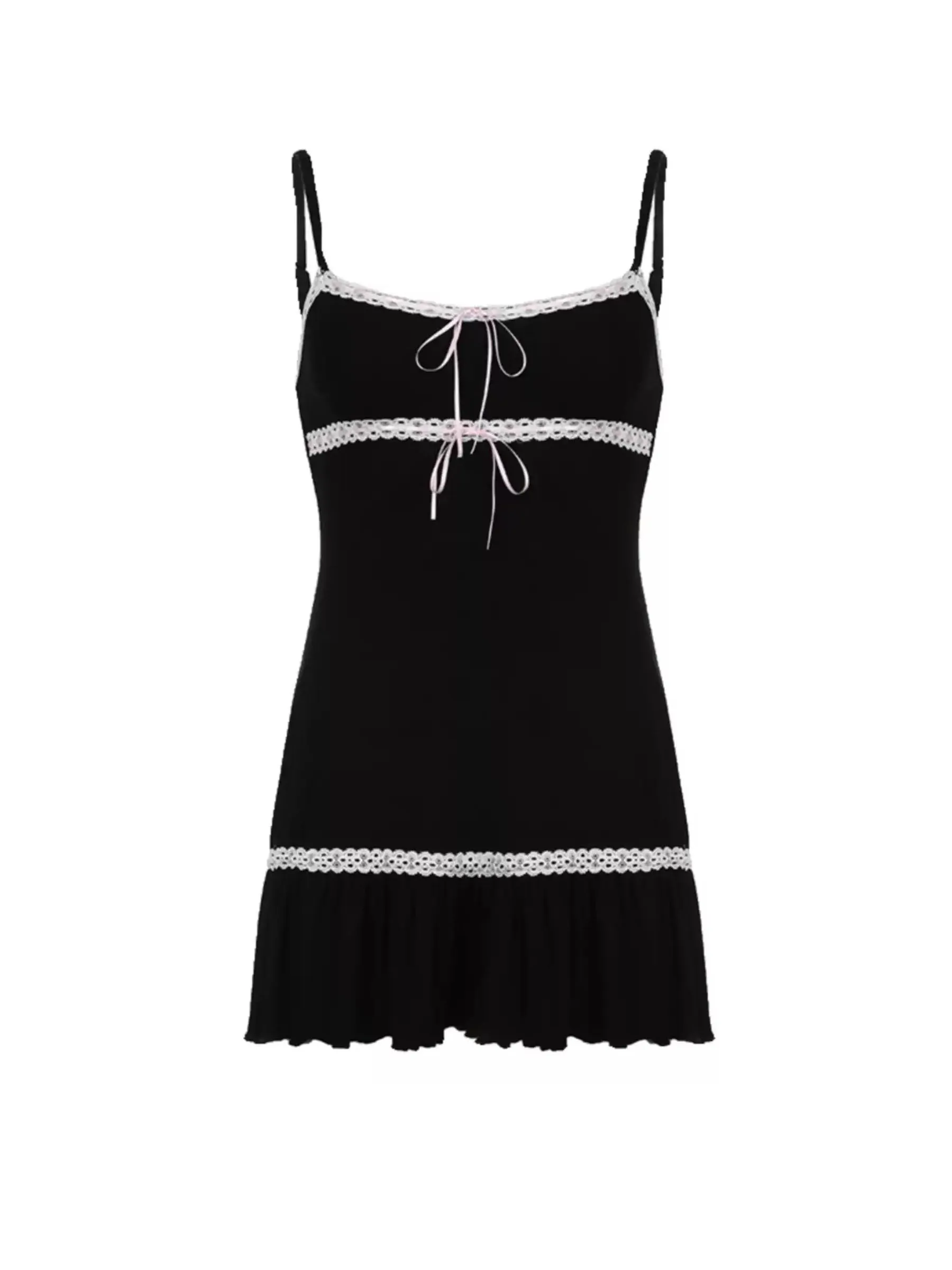 Lina Lace-Trim Mini Dress