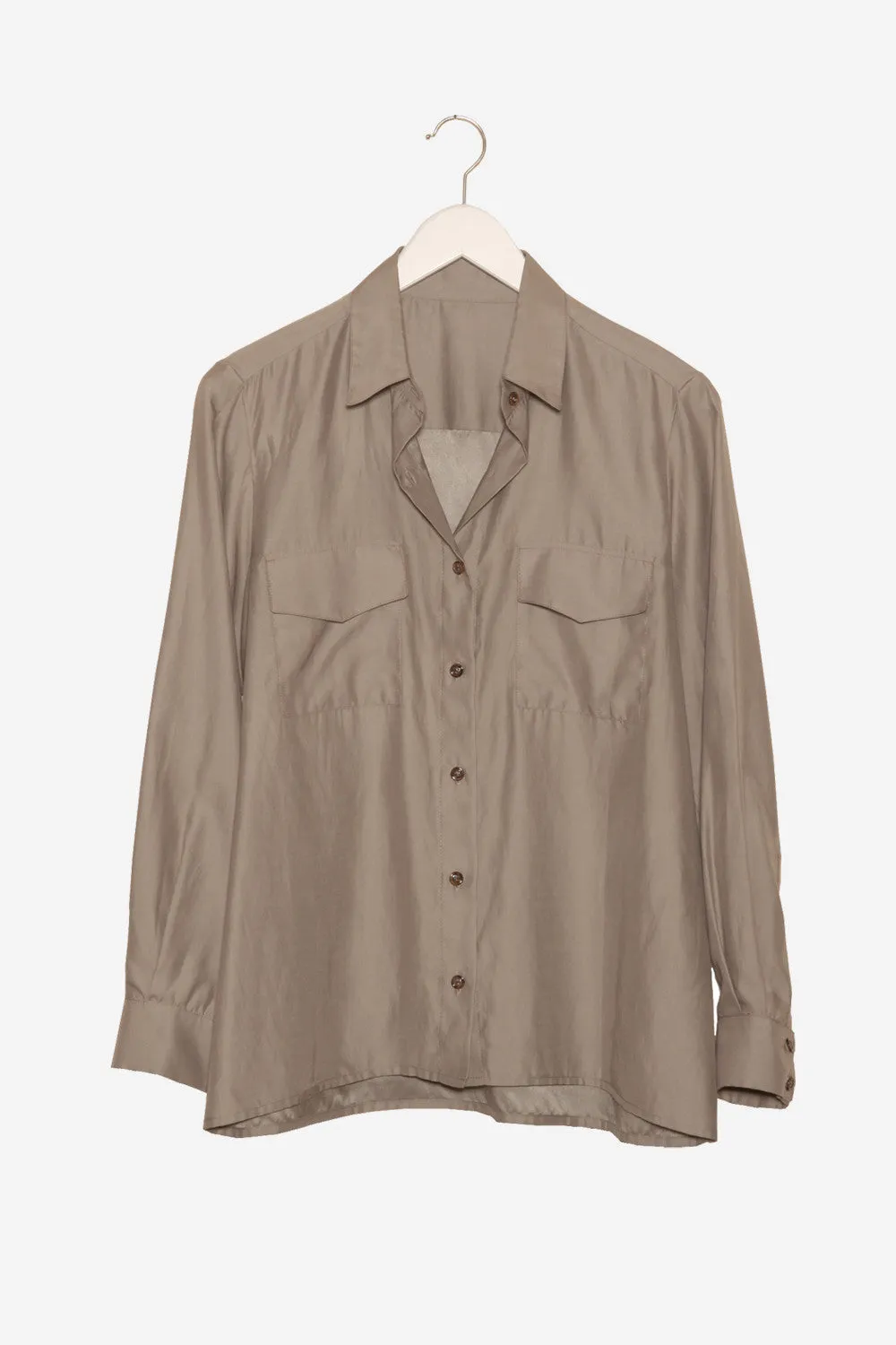 Oversize Silk Shirt