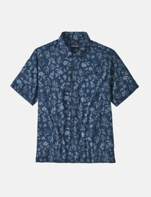 Patagonia Lightweight A/C Shirt (Fiber Flora) - Stone Blue