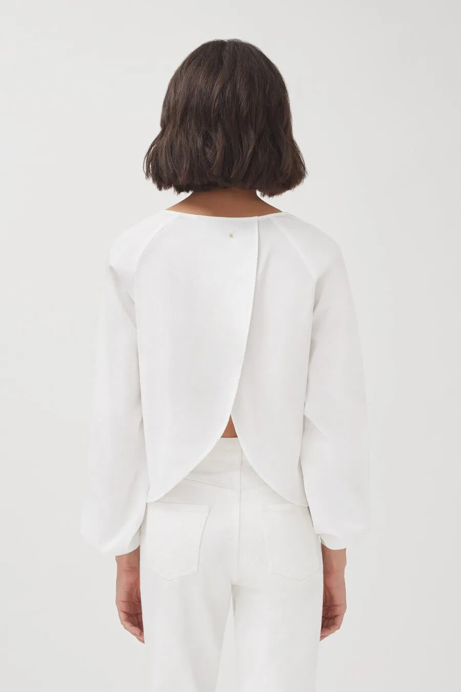 Poplin Open Back Shirt