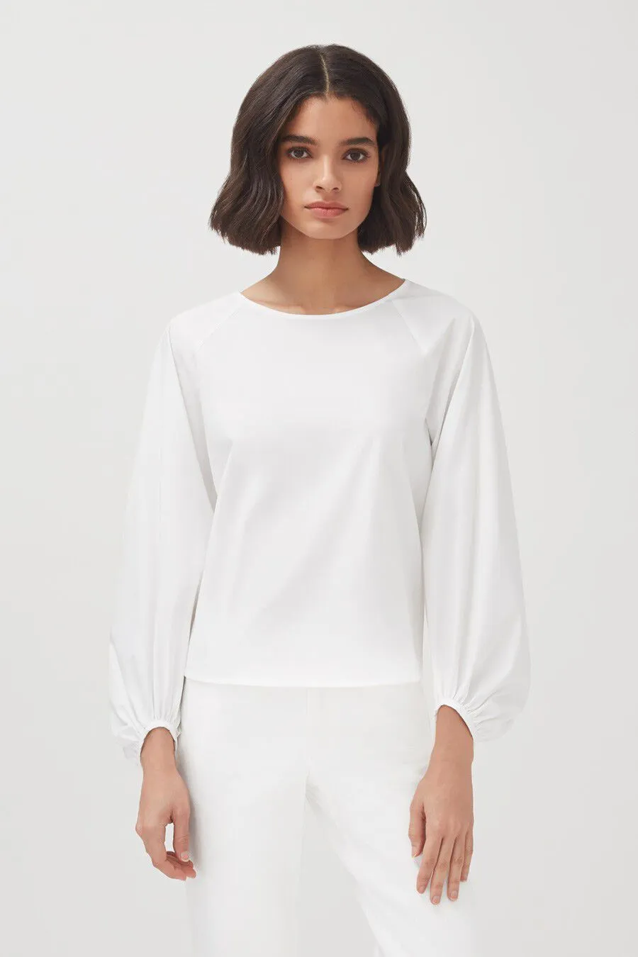 Poplin Open Back Shirt