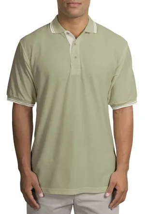 Port Authority - Silk Touch Sport Shirt with Stripe Trim.  K501