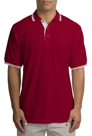 Port Authority - Silk Touch Sport Shirt with Stripe Trim.  K501