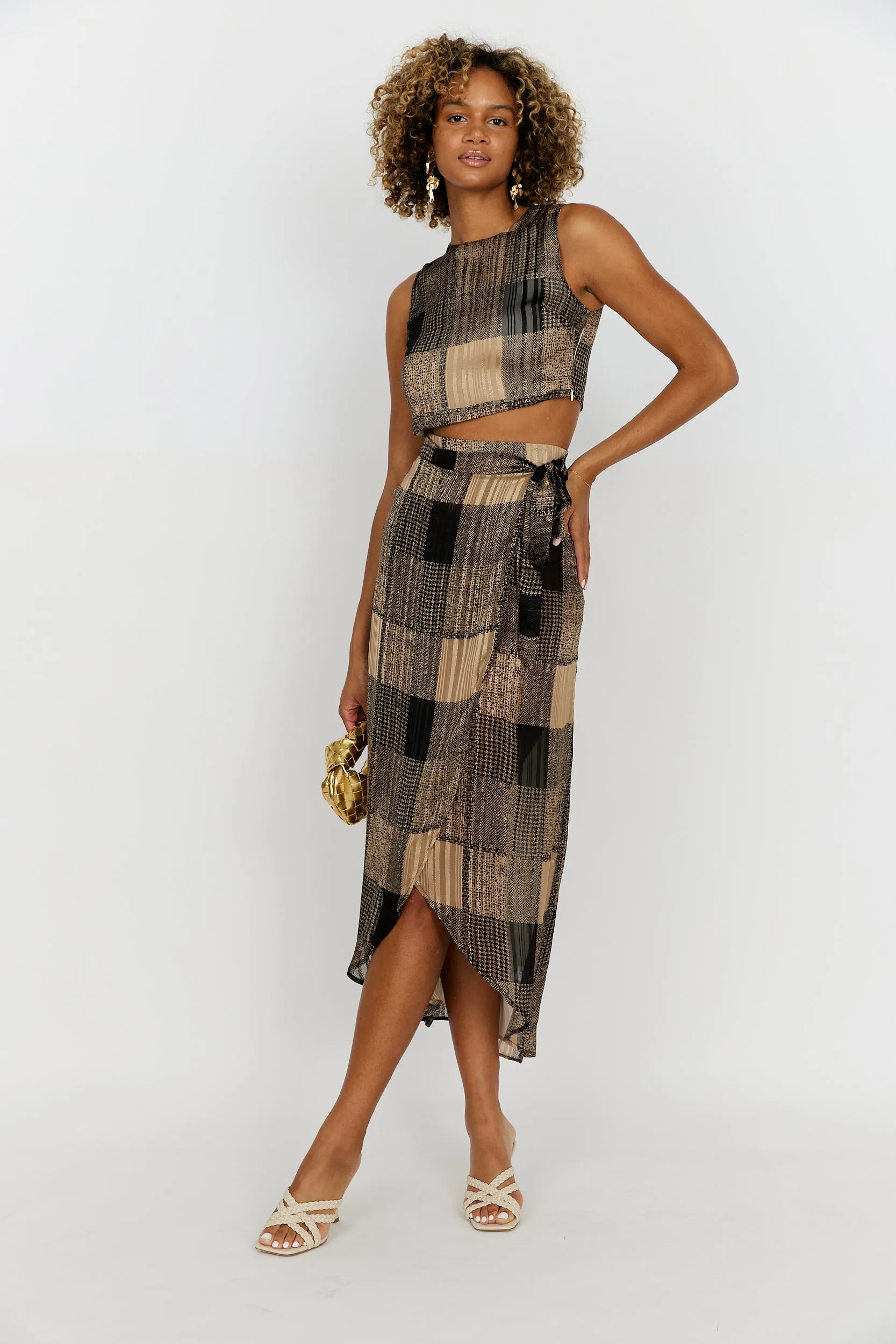 Portlyn Plaid Cropped Top