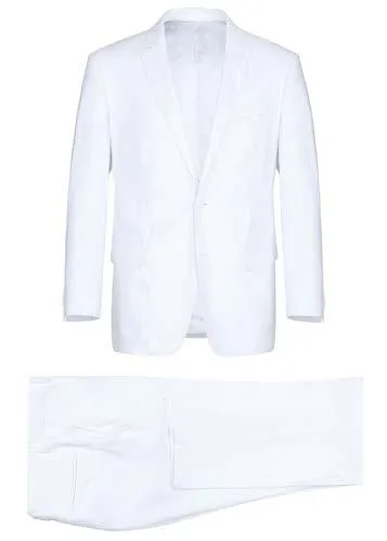 RENOIR 2-Piece New Slim Fit Suit White 611-2