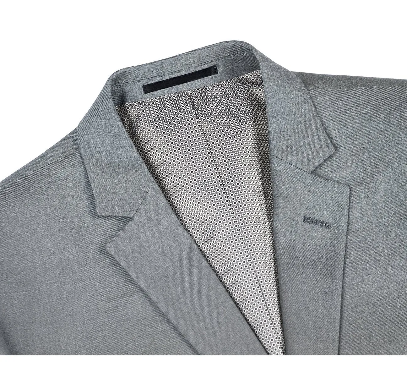 RENOIR Slim Fit Solid Notch Lapel 2-Piece Suit 2110-2