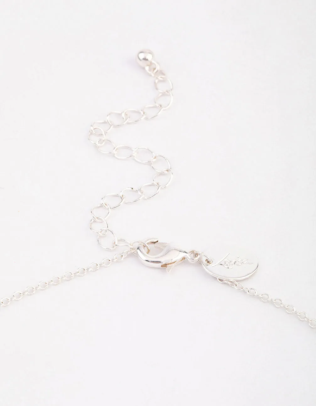 Silver Mini Puffy Heart Pendant Necklace