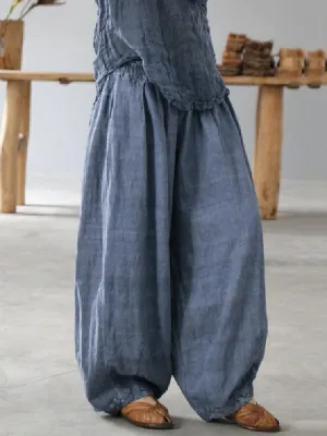 Super Loose Linen Bloomers