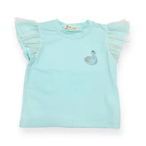 Swan Tee - aqua