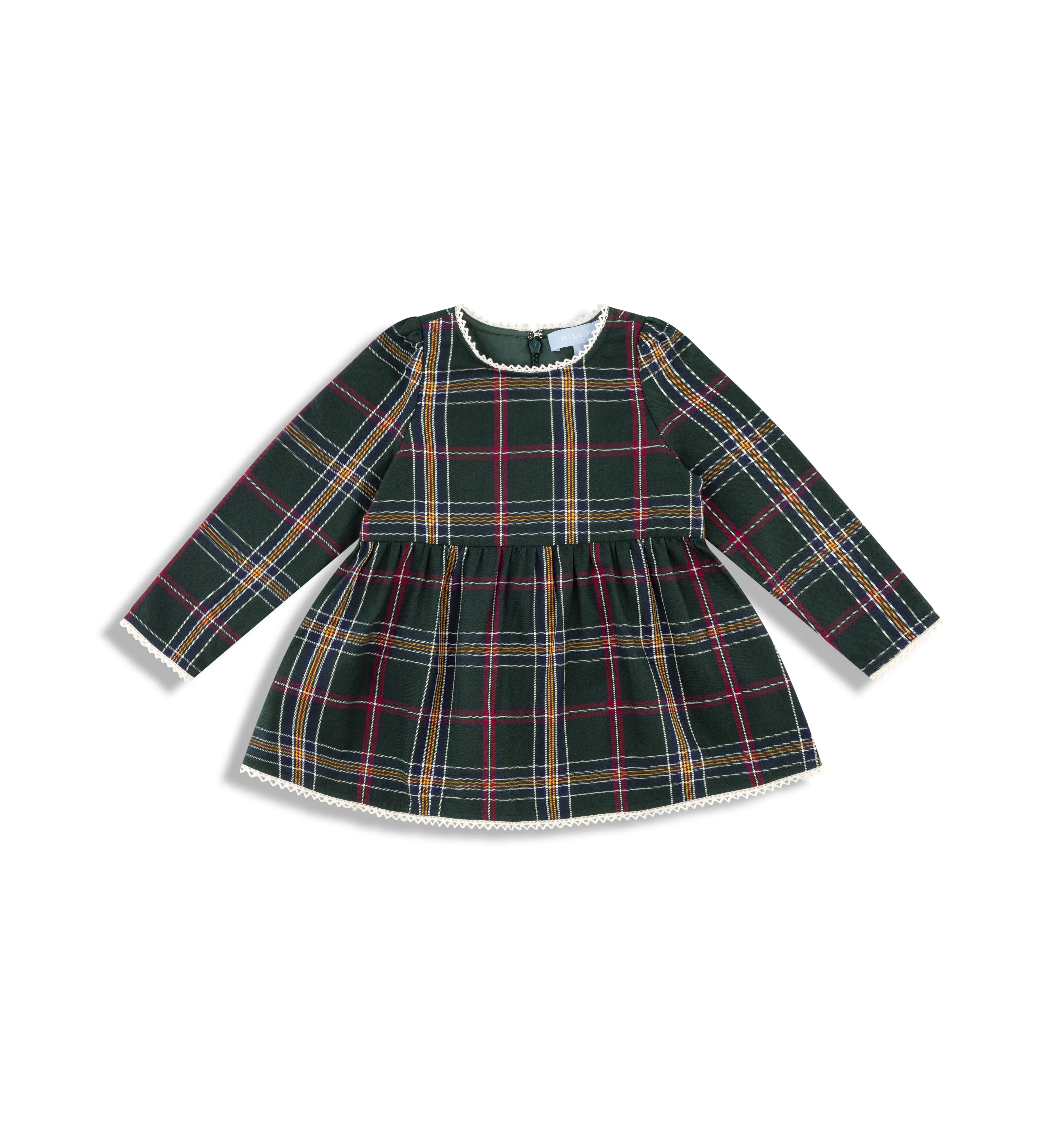 The Baby Lottie Dress - Juniper Tartan