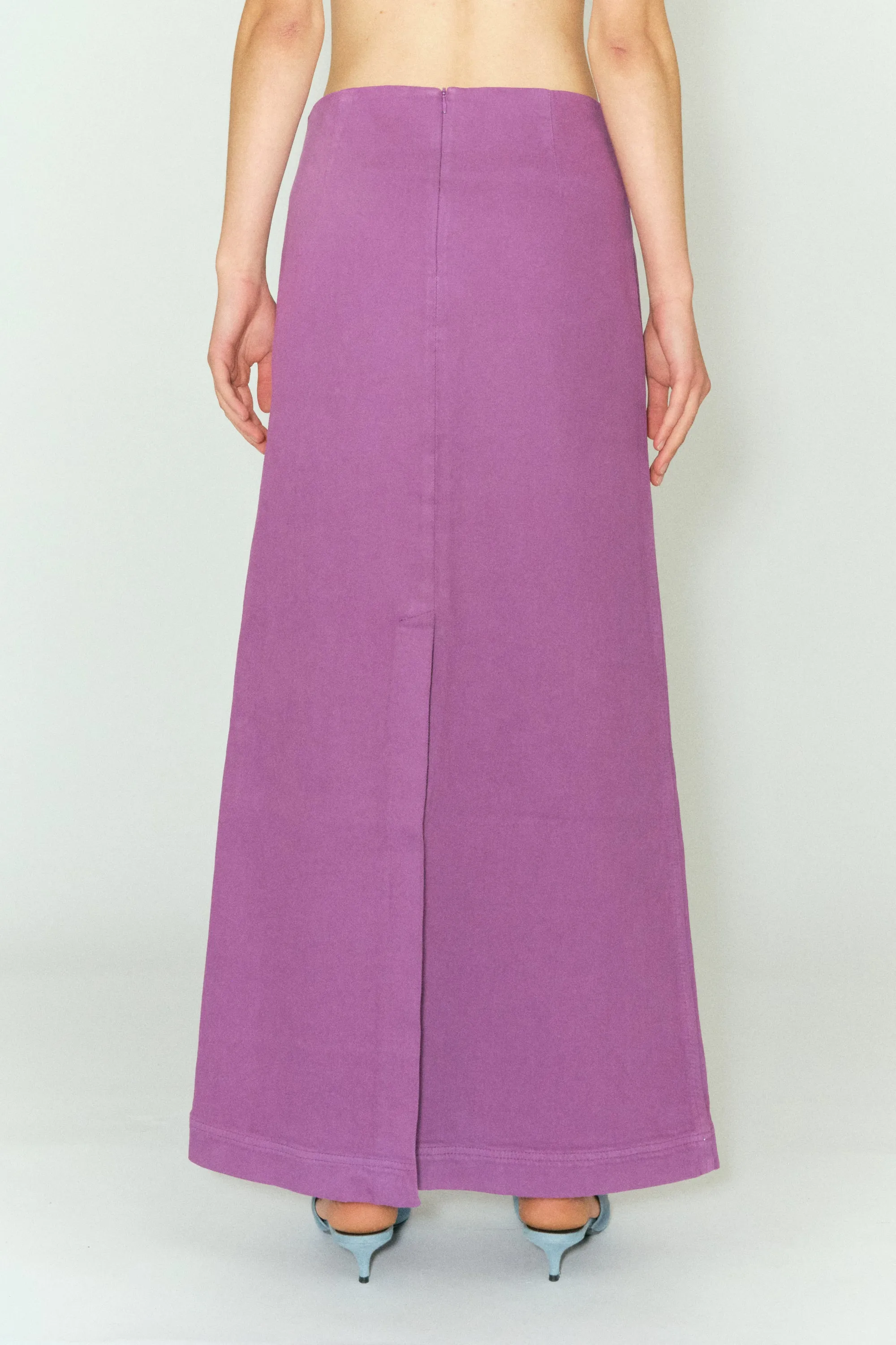 TMRW Kersee Maxi Skirt - Color - Heather Purple