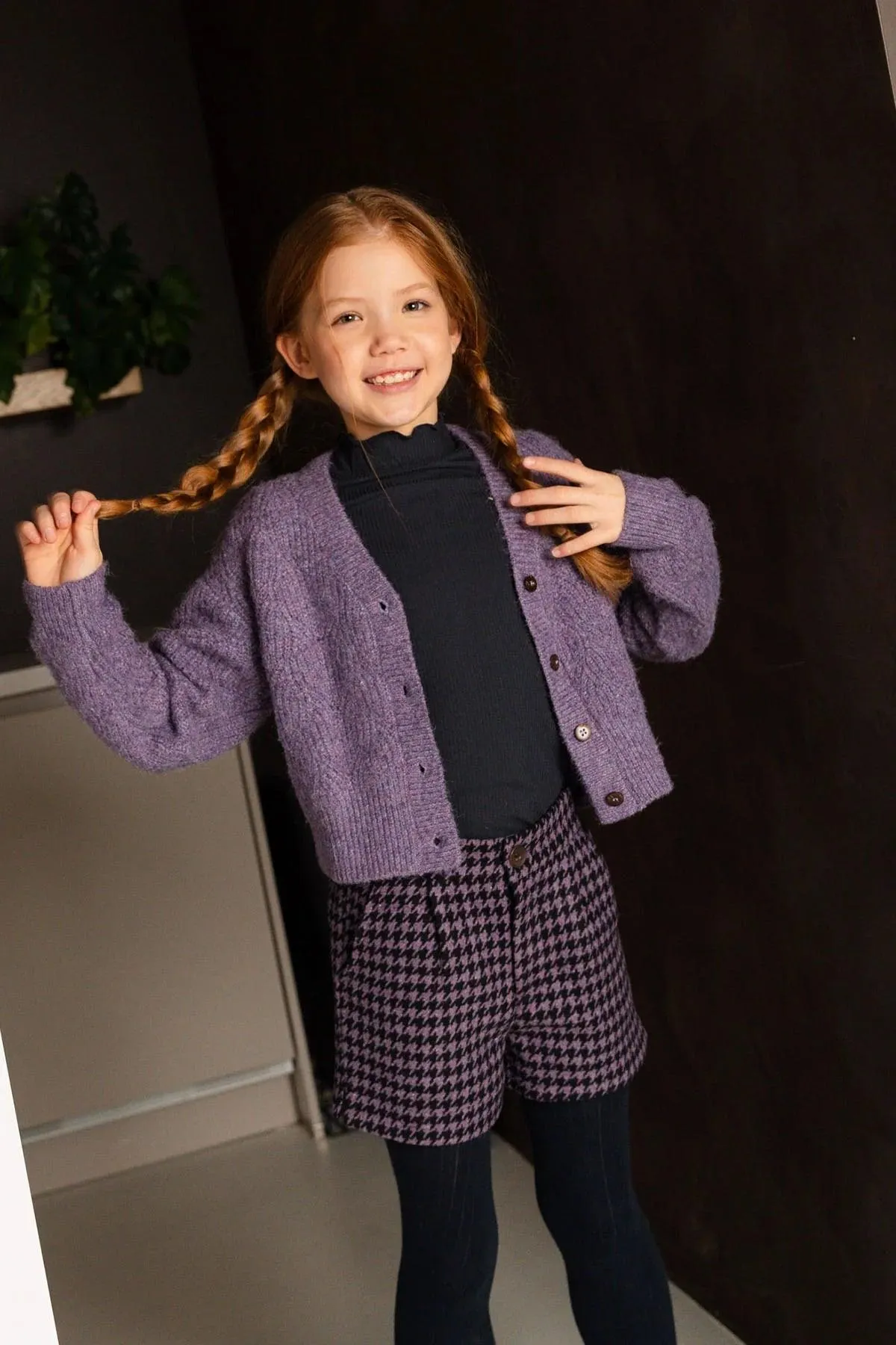 Tween Sweaters | Deau Flo Knitted Pattern Lavender Cardigan| Like Flo