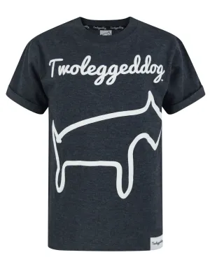 Two Legged Dog Puff Print Boy's T-Shirt