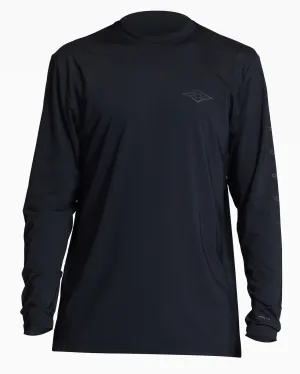 Unity Upf 50 Long Sleeve Surf Tee - Black