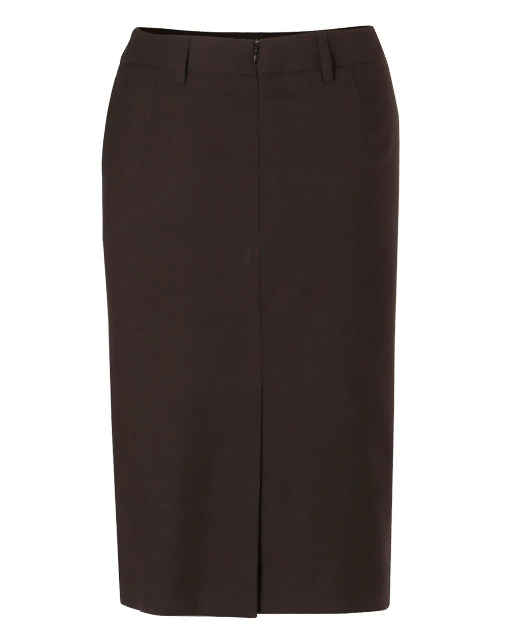 Winning Spirit Women's Poly/Viscose Stretch Mid Length Lined Pencil Skirt (M9471)